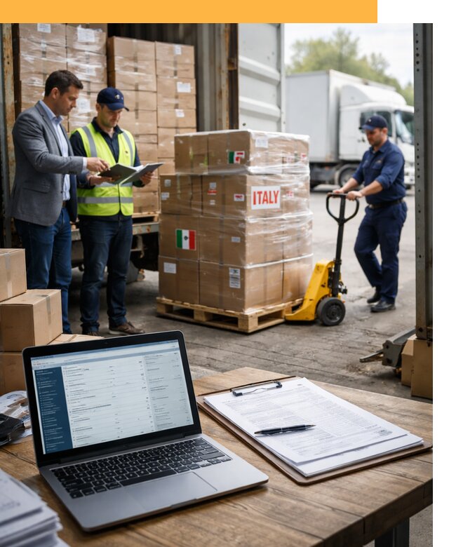 Доставка грузов из Италии: морские и авиаперевозки от 18364