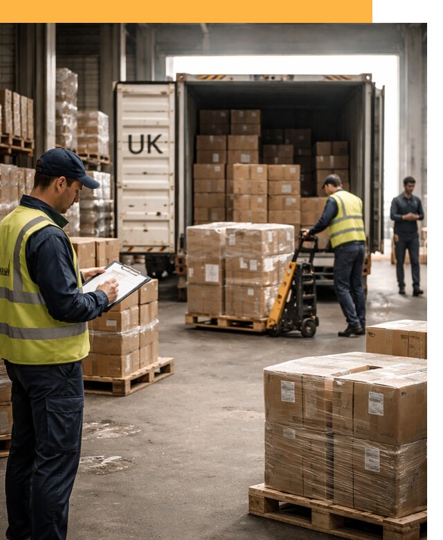 Доставка грузов из Великобритании с таможенным оформлением от 12753