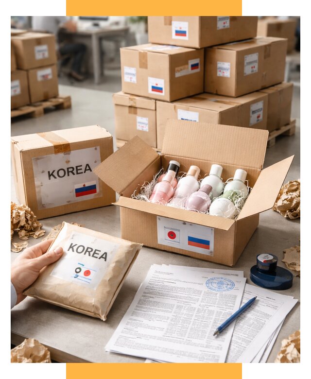 Доставка косметики из Кореи от 8672 р. под ключ | СетСервис-Срв