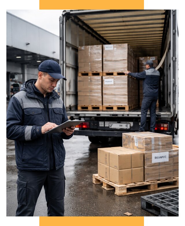 Доставка грузов из Беларуси от 15303 р. логистика СетСервис-Срв