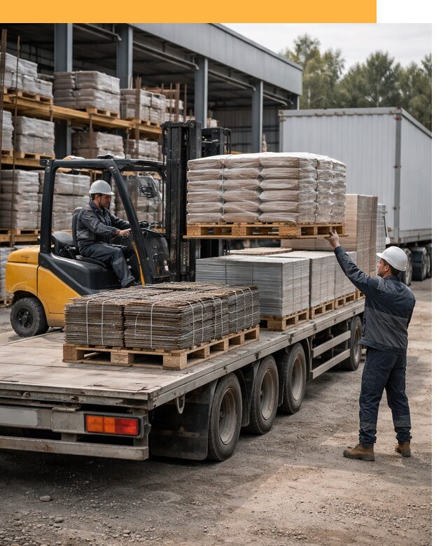 Перевозка строительных материалов по миру от 5611 руб